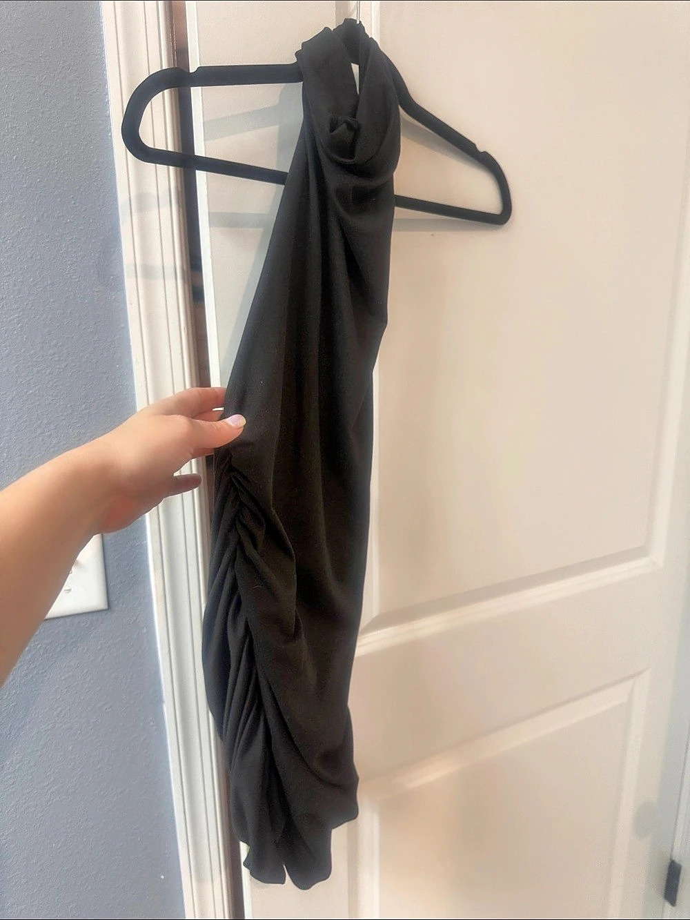 Black Ruched top NWOT